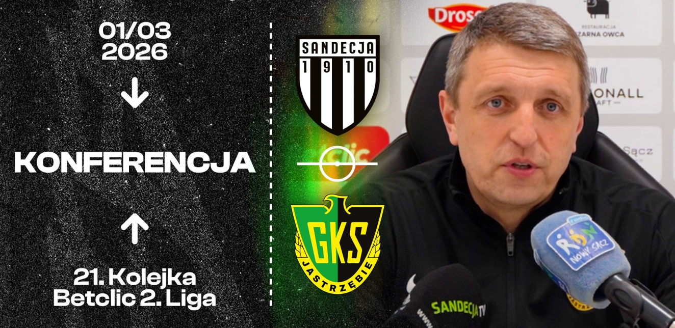 [GKS TV] Konferencja prasowa po meczu Sandecja Nowy Sącz - GKS Jastrzębie